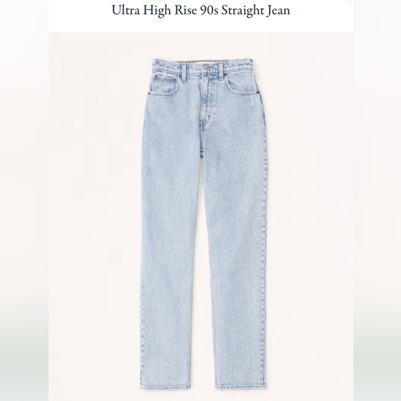 Abercrombie & Fitch Denim - Abercrombie & Fitch Ultra High Rise 90s Slim Straight Jean SZ 30